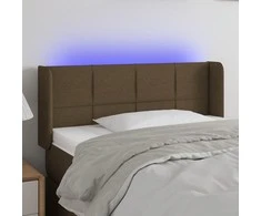 Galvūgalis su LED, tamsiai rudos spalvos, 93x16x78/88cm