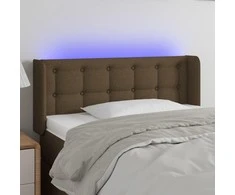 Galvūgalis su LED, tamsiai rudos spalvos, 83x16x78/88cm
