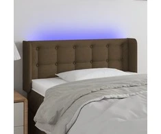 Galvūgalis su LED, tamsiai rudos spalvos, 103x16x78/88cm