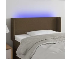 Galvūgalis su LED, tamsiai rudos spalvos, 83x16x78/88cm