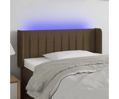 Galvūgalis su LED, tamsiai rudos spalvos, 93x16x78/88cm