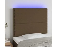 Galvūgalis su LED, tamsiai rudos spalvos, 100x5x118/128cm