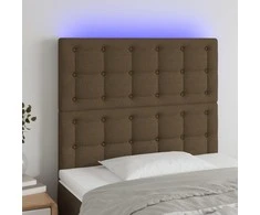 Galvūgalis su LED, tamsiai rudos spalvos, 80x5x118/128cm