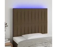 Galvūgalis su LED, tamsiai rudos spalvos, 90x5x118/128cm