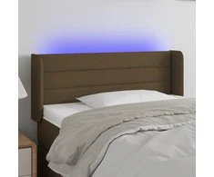 Galvūgalis su LED, tamsiai rudos spalvos, 83x16x78/88cm