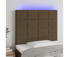 Galvūgalis su LED, tamsiai rudos spalvos, 80x5x118/128cm