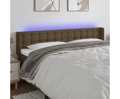 Galvūgalis su LED, tamsiai rudos spalvos, 163x16x78/88cm