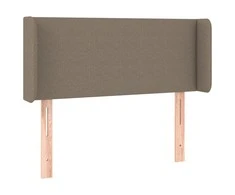 Galvūgalis su LED, taupe spalvos, 103x16x78/88cm, audinys