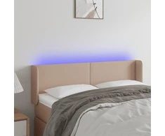 Galvūgalis su LED,kapučino spalvos, 147x16x78/88cm