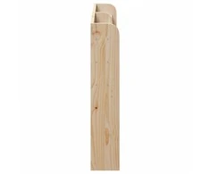 Galvūgalis su lentynomis, 120cm, pušies medienos masyvas