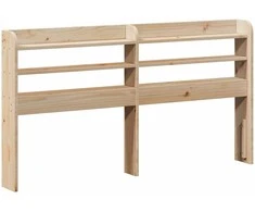 Galvūgalis su lentynomis, 150cm, pušies medienos masyvas