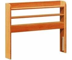 Galvūgalis su lentynomis, rudos, 100cm, pušies medienos masyvas
