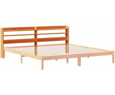 Galvūgalis su lentynomis, rudos, 200cm, pušies medienos masyvas