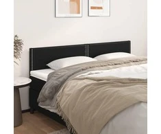Galvūgalis,2vnt., juodos spalvos, 90x5x78/88cm, dirbtinė oda