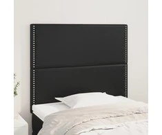 Galvūgalis,2vnt., juodos spalvos, 90x5x78/88cm, dirbtinė oda