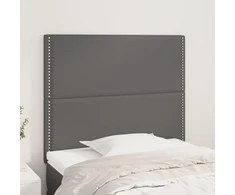 Galvūgalis,2vnt., pilkos spalvos, 90x5x78/88cm, dirbtinė oda