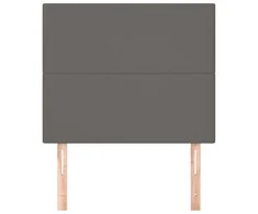 Galvūgalis,2vnt., pilkos spalvos, 90x5x78/88cm, dirbtinė oda