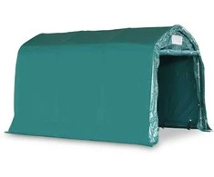Garažas-palapinė, žalios spalvos, 2,4x3,6m, PVC (310026+310027)