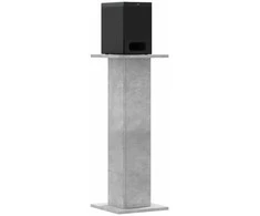 Garsiakalbių stovai, 2vnt., betono pilki, 30x30x80cm, mediena