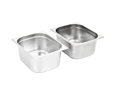 Gastronorm indai, 2 vnt., nerūdijantis plienas