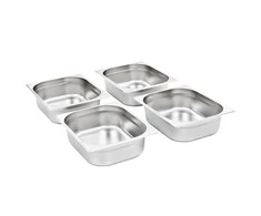 Gastronorm indai, 4 vnt., nerūdijantis plienas