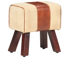 Gimnastikos arklys, rudas, 38cm, tikra oda ir mango masyvas