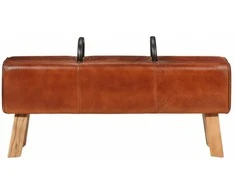 Gimnastikos arklys, rudos spalvos, 110cm, tikra oda