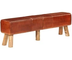 Gimnastikos arklys, rudos spalvos, 160cm, tikra oda