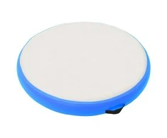 Gimnastikos kilimėlis su pompa, mėlynas, 100x100x20cm, PVC