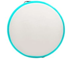 Gimnastikos kilimėlis su pompa, žalias, 100x100x10cm, PVC