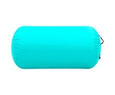 Gimnastikos ritinys su pompa, žalias, 120x75cm, PVC