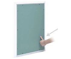 Gipso kartono plokštė su aliuminiu rėmu, 300x600mm