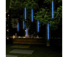 Girlianda meteorų lietus, 8vnt., 50cm, 288 mėlynos LED lemputės