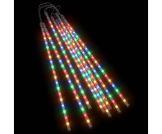 Girlianda meteorų lietus, 8vnt., 50cm, 288 spalvotos LED
