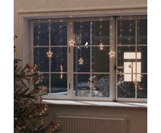 Girlianda žvaigždės ir mėnuliai, 138 šiltos baltos LED lemputės