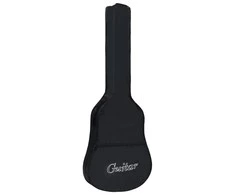Gitaros dėklas 4/4 dydžio gitarai, juodas, 100x37 cm, audinys