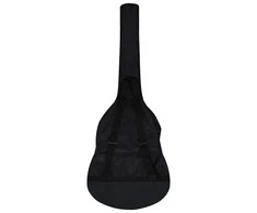 Gitaros dėklas 4/4 dydžio gitarai, juodas, 100x37 cm, audinys