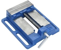 Grąžtas Gręžimo preso spaustuvas, mėlynos spalvos, 121mm, ketus