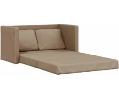 Grindų sofa-lova, 2-1, kapučino, 112x174x55cm, dirbtinė oda