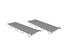 Gultai, 2vnt., pilki, 180x60x19cm, audinys ir plienas