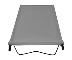 Gultai, 2vnt., pilki, 180x60x19cm, audinys ir plienas