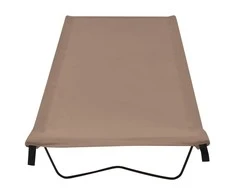 Gultai, 2vnt., taupe, 180x60x19cm, audinys ir plienas