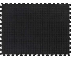 Guminė grindų plytelė, juodos spalvos, 90x120cm, 12mm