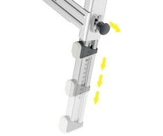 Hailo Platforma laiptams TP1, aliuminis
