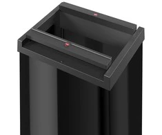 Hailo Šiukšliadėžė Big-Box Swing, juodos spalvos, 52l, XL dydžio