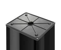 Hailo Šiukšliadėžė Big-Box Swing, juodos spalvos, 52l, XL dydžio