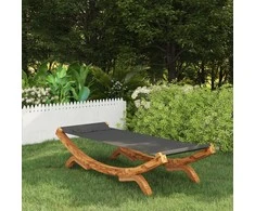 Lauko poilsio gultas, antracito, 100x188,5x44cm, mediena