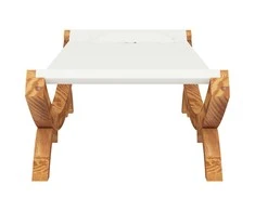Lauko poilsio gultas, kreminis, 100x188,5x44cm, mediena