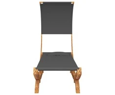 Lauko gultas su stogeliu, antracito, 100x200x126cm, mediena