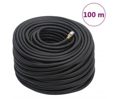 Hibridinė oro žarna, juodos spalvos, 0,6", 100m, guma ir PVC